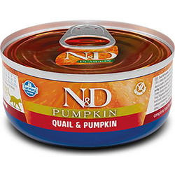 Farmina N&D Pumpkin Grain Free Adult with Quail & Pumpkin 70gr | 8606014105100]