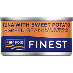 Fish4dogs Finest Tuna with Sweet Potato & Green Bean 85gr