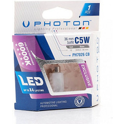 Photon Λάμπα Led Αυτοκινήτου Canbus C5W 36mm 12/24V 6000K