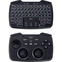 RIITEK ασύρματο gamepad & πληκτρολόγιο RK707, backlit, 2.4GHz, μαύρο