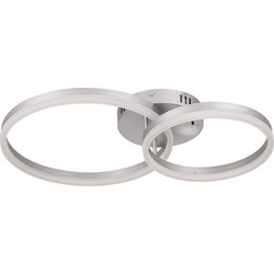 Inlight Φωτιστικό οροφής LED 45W 3CCT (by switch on base) D:60cm (6094-B-Silver)