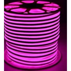 Neon Ταινία Αδιάβροχη IP67 100m (Τιμή ανά Μέτρο) Ροζ 220V RZ-0128
