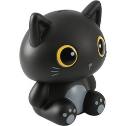 I-Total Παιδικός Κουμπαράς Πλαστικός Μαύρος ''Cat'' 27cm XL2497Q