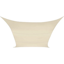 Πανί Σκίασης Perel Τετράγωνο Αδιάβροχο 3.6 x 3.6 m Cream GSS4360