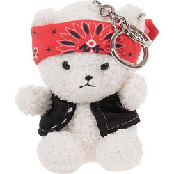 DKNY ΓΥΝΑΙΚΕΙΟ ΜΠΡΕΛΟΚ BOXED BEAR CHARM ΛΕΥΚΟ