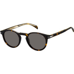 David Beckham DB1036/S 086IR Ανδρικά Γυαλιά Ηλίου Στρογγυλά Κοκάλινα Ταρταρούγα με Μαύρο Polarized Φακό