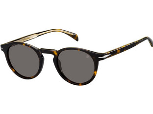 David Beckham DB1036/S 086IR Ανδρικά Γυαλιά Ηλίου Στρογγυλά Κοκάλινα Ταρταρούγα με Μαύρο Polarized Φακό