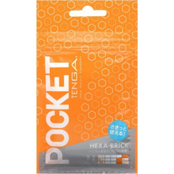 Tenga Pocket Stroker Hexa-Brick Pocket Αυνανιστήρι Orange