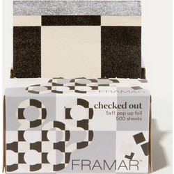 ΑΛΟΥΜΙΝΟΧΑΡΤΟ ΦΥΛΛΑ 5X11 CHECKED BLACK-WHITE FRAMAR 500ΤΕΜ