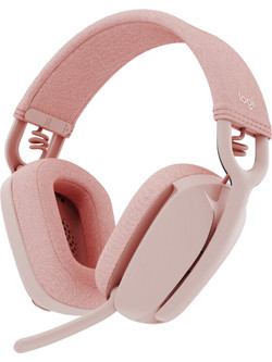 Logitech Zone Vibe 100 Ασύρματο Gaming Headset Over Ear Pink