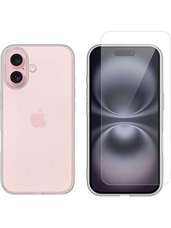 Redshield iPhone 16 Plus TPU Case & Glass Transparent Σετ - Θήκη Κινητου & Προστατευτικό Οθόνης