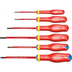 Κατσαβίδια ίσια 2,5-5,5mm PROTWIST FACOM (6τεμ.)