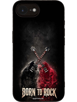 Sonique Men's Edition Θήκη με Σχέδιο «Born to Rock» (iPhone 16e / 17e)