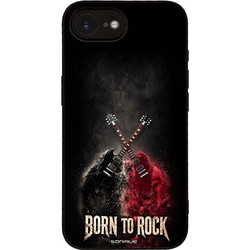 Sonique Men's Edition Θήκη με Σχέδιο «Born to Rock» (iPhone 16e / 17e)