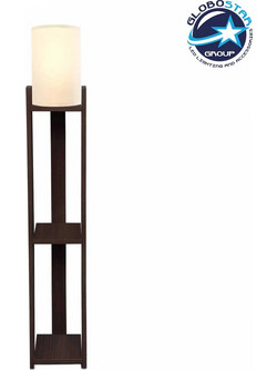 GLOBOSTAR(R) VENTORA 204-0126 Μοντέρνο Επιδαπέδιο Φωτιστικό με Ντουί 1 x E27 AC 220-240V IP20 - Καφέ & Μπεζ - Μ20 x Π20 x Υ142cm