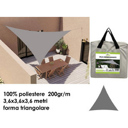Σκίαστρο μουσαμάς γκρι 823641 (3.6*3.6*3.6) 823641