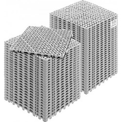 VEVOR Modular Interlocking Cushion, 55 Pack 30 x 30 cm Splicing Drinage Mats, Soft PVC Interlocking Drainage Poils δάπεδο, Αντιολισθητικές οπές αποστράγγισης για τουαλέτα, μπάνιο, κουζίνα, πισίνα, υγρ