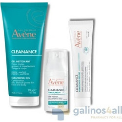 Avene Cleanance Complete Acne Solution Σετ Καθαρισμού & Εντατικής Φροντίδας Ακμής 3τμχ