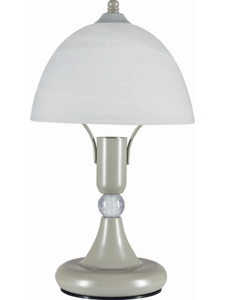 Arkolight 28293-118 Πορτατίφ E14 Λευκό Ασημί Φ18xΥ30cm