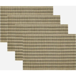 Σουπλά Fica Black/Natural (σετ 4 τεμ.) House Doctor Bamboo/Cotton l: 46 cm, w: 35 cm
