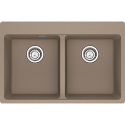 Franke Centro 620-34-34 Ένθετος Νεροχύτης Γρανίτη Oyster 76x50cm