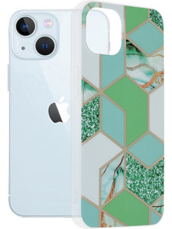 Techsuit θήκη Marble Series για iPhone 13 - Πράσινο