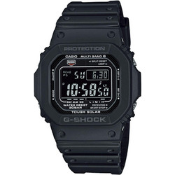 Casio G-Shock Ψηφιακό Ανδρικό Ρολόι Χρονογράφος Solar με Μαύρο Καουτσούκ Λουράκι GW-M5610U-1BER