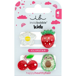 Invisibobble Clipstar Kids Frutti Fun 4τεμ (Σετ με Παιδικά Κλιπ Μαλλιών)