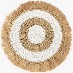 Σουπλά Seagrass Raffia | Χειροποίητο με Κρόσσια