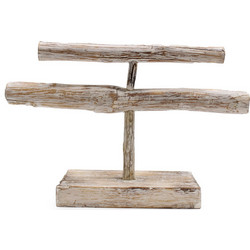Double Branch Jewllery Stand - Whitewash