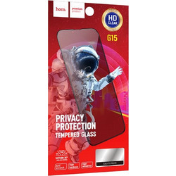 Hoco Front Cover Privacy Screen Protector G15 For Apple Iphone 14 Pro, Black