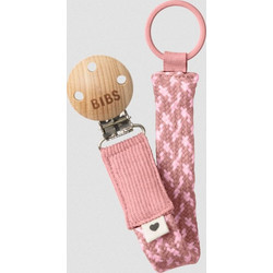 BIBS Κλιπ Πιπίλας Braided Dusty Pink Baby Pink (12.9401114)