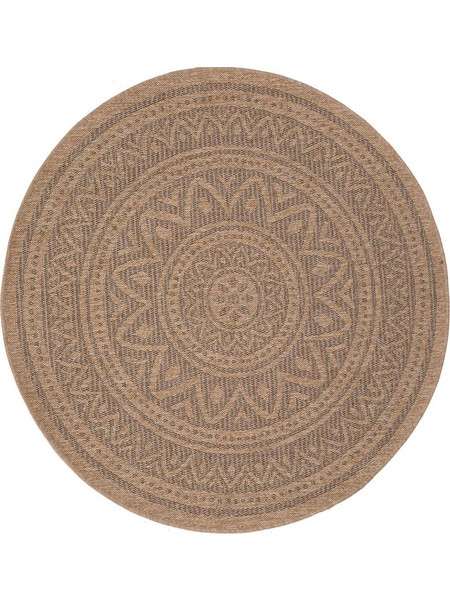 Royal Carpet Avanos Χαλί Στρογγυλό Καλοκαιρινό 160cm 8871 Black