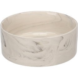 Flamingo Κεραμικό Μπολ Σκύλου & Γάτας Baron Marble 13,5x5cm 450ml Γκρι