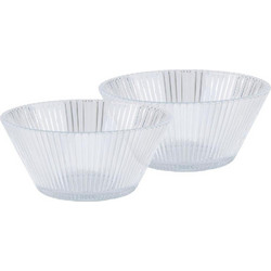 Μπωλ γυάλινο διάφανο s/2 300ml/12x5,5cm
