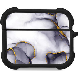 Sonique Marble Series Θήκη Σιλικόνης για AirPods Pro 3 Μωβ Γκρι