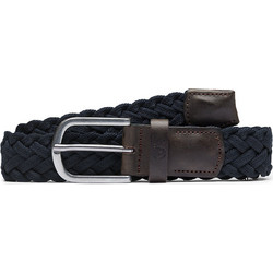 Timberland 35mm Braided Belt Ανδρική Ζώνη Πλεκτή Μπλε