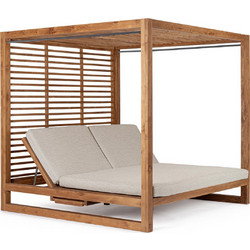Bizzotto Honolulu Daybed Εξωτερικού Χώρου Ξύλινη Teak 200x210x200