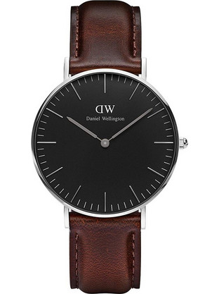 Daniel Wellington Γυναικείο Ρολόι με Καφέ Δερμάτινο Λουράκι DW00100143