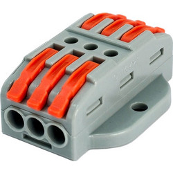 POWERTECH κλέμα σύνδεσης καλωδίων TOOL-0106, 3pin προς 3pin, 10τμχ