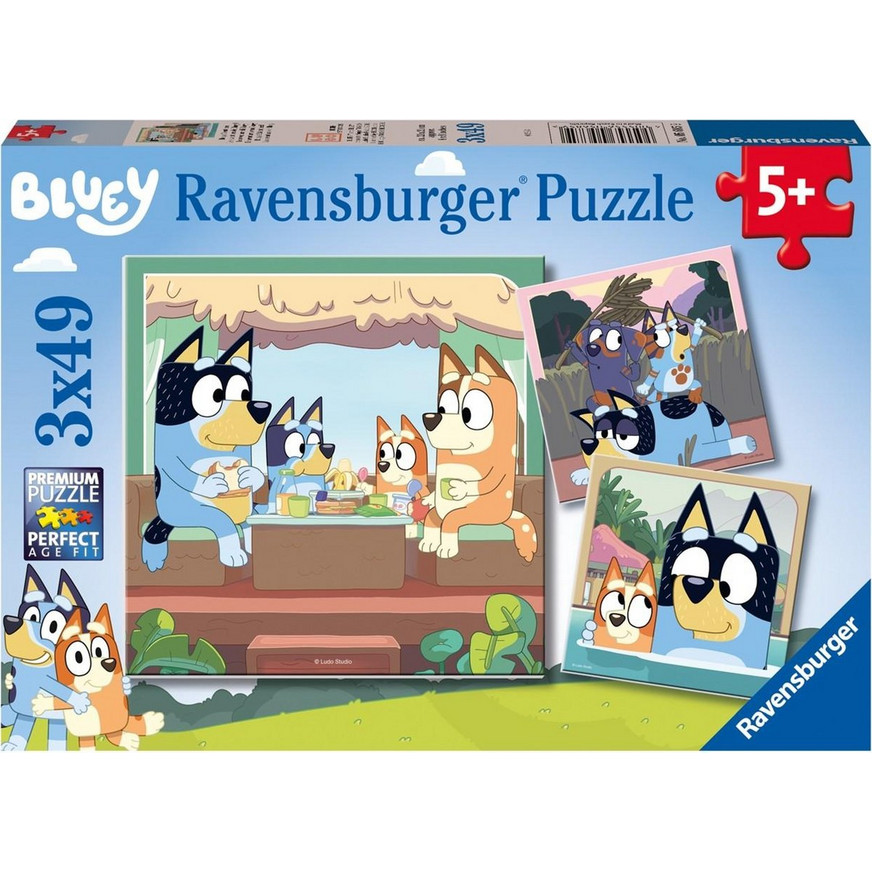 Παιδικό Puzzle Ravensburger Bluey 3x49 Κομμάτια | BestPrice.gr