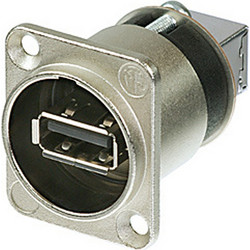 NEUTRIK USB A-USB B ADAPTER, SEALING RING, BLACK NAUSB-W-B
