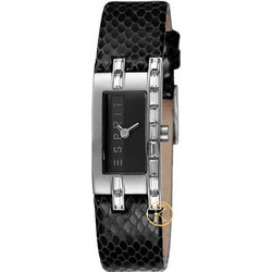 Esprit Pico Snake Γυναικείο Ρολόι με Μαύρο Δερμάτινο Λουράκι ES103182002