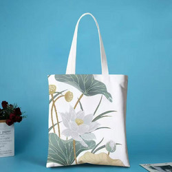 Tote Bag (33x3x38) Amber 2049-1 Floral Lotus