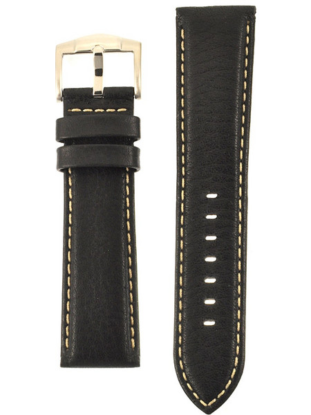 ROCHET ZRC Aviator Μαύρο Δερμάτινο Λουράκι 20mm 5520701