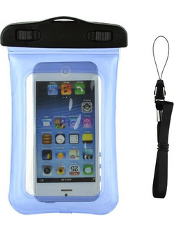Αδιάβροχη Θήκη Universal έως 5,0" Waterproof GreenGo Διαφανές Μπλε