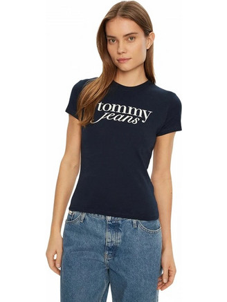 Tommy Hilfiger Γυναικείο T-Shirt DW0DW19447 C1G Μπλε (Μπλε)