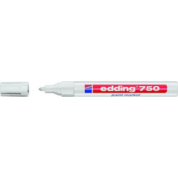 Edding 750 Ανεξίτηλος Μαρκαδόρος White 4mm 4-750049