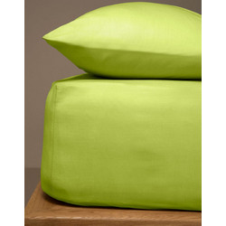 Sunshine Home Σεντόνι Ημίδιπλο Βαμβακερό με Λάστιχο 120x200+20 Menta 14 Green