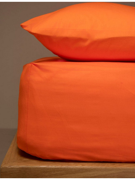 Sunshine Home Σεντόνι Μονό με Λάστιχο 100x200+20 Menta 07 Orange